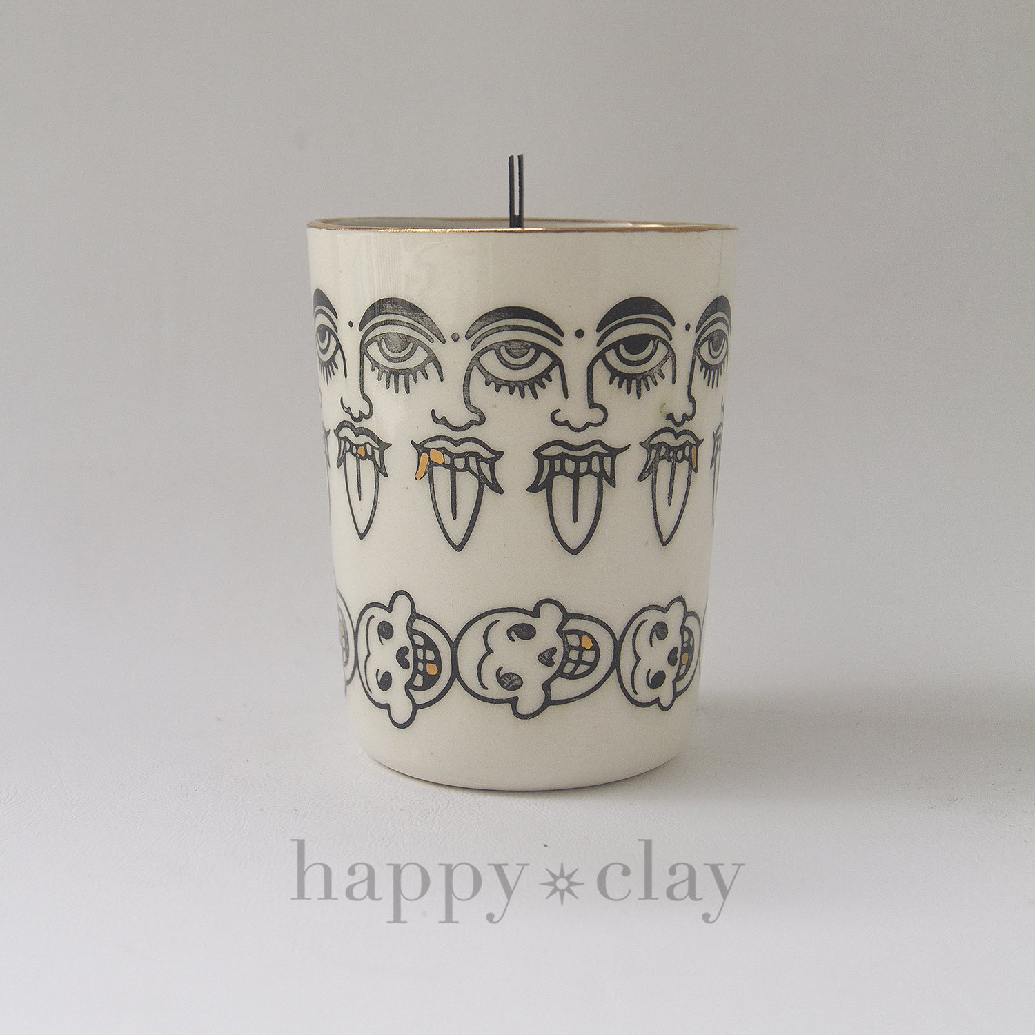 Handmade functional statement pottery — Happy Clay